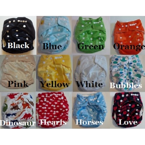 12x Giggle Life Baby Bamboo Cloth Diapers 24x Bamboo Inserts