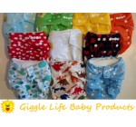 Giggle Life Baby Bamboo Cloth Diaper & Two Bamboo Inserts